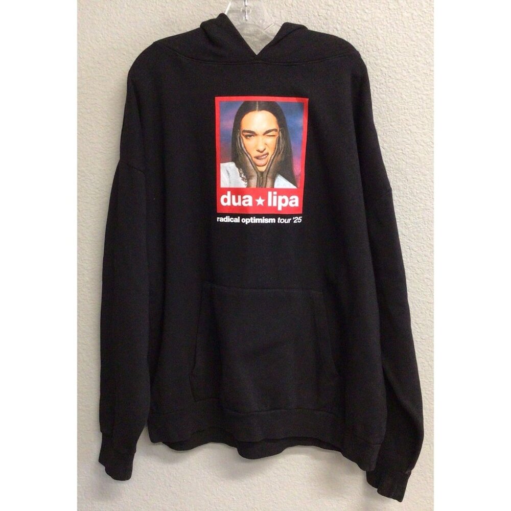 Dua Lipa Radical Optimism World Tour Hoodie Size XXL NEW Black Sweatshirt 2XL